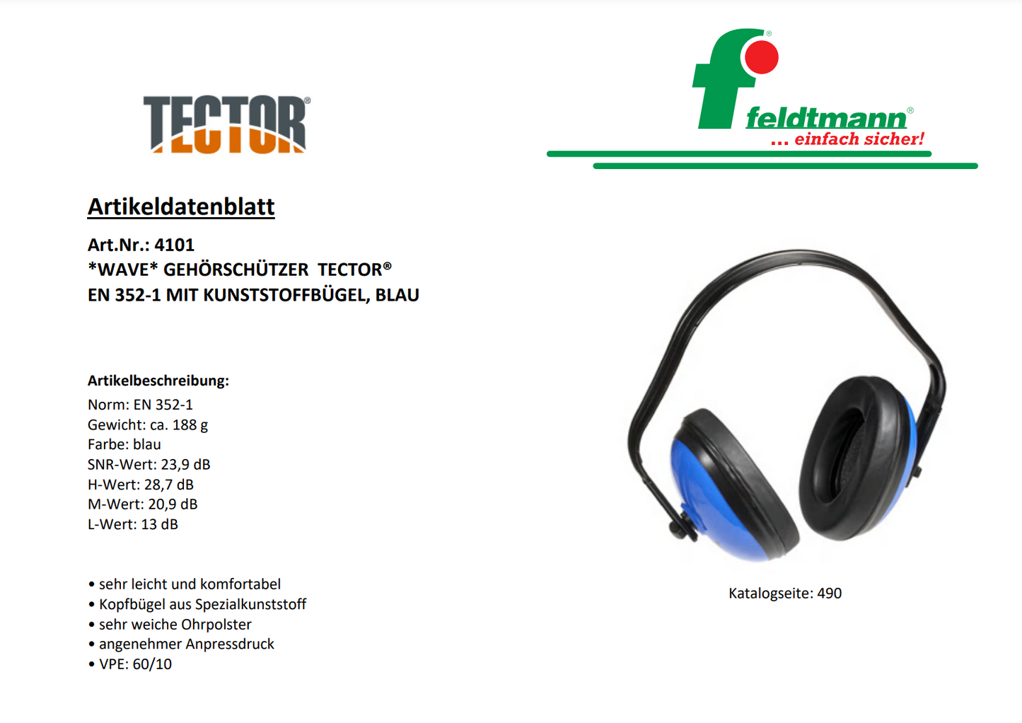 Gehörschutz - WAVE Tector® (ohrumschließend)